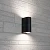 Светильник садово-парковый Feron DH015, на стену, 2*GU10 230V, черный 11883