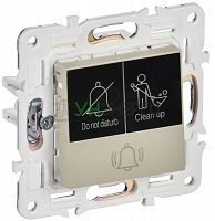 Кнопка звонка SKANDY 10А SK-V17B для отелей с индикацией беж. IEK SK-V14-2-10-K10