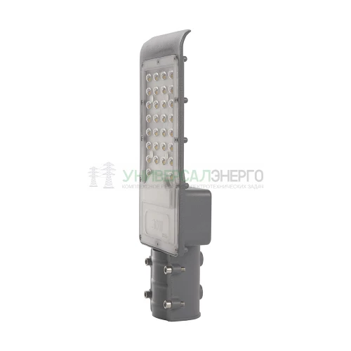 Светодиодный уличный консольный светильник Feron SP3031 30W 6400K 230V, серый 32576 фото 4