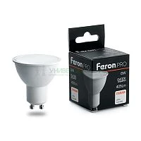 Лампа светодиодная Feron.PRO LB-1606 GU10 6W 6400K 38088