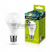 Лампа светодиодная LED-A60-12W-E27-3000K 12Вт грушевидная 3000К тепл. бел. E27 180-240В ЛОН Ergolux 12150 Лампа светодиодная LED-A60-12W-E27-3000K 12Вт грушевидная 3000К тепл. бел. E27 180-240В ЛОН Ergolux 12150