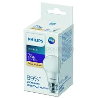 Лампа светодиодная Ecohome LED Bulb 7W E27 3000К 1PF Philips 929002298967