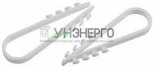 Дюбель-хомут 5-10мм для круглого кабеля NO-224-222 бел. (уп.100шт) ЭраБ0066284