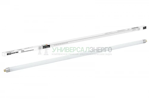 Лампа люминесцентная линейная двухцокольная ЛЛ-12/24Вт, T4/G5, 4000 К, длина 654.2мм TDM