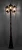 Светильник садово-парковый Feron PL110 четырехгранный,столб  3*60W 230V E27, черное золото 11302