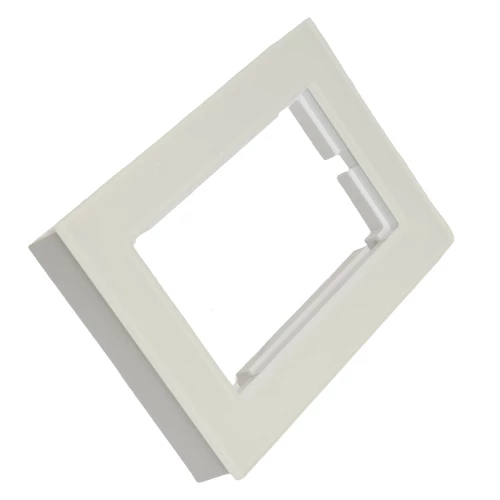 Рамка 2-местная (без перемычки), стекло, STEKKER, GFR00-7012-01, серия Катрин, белый 49599 фото 2