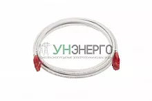 Патч-корд кат.5E U/UTP LSZH 3м PC-LPM-UTP-RJ45-RJ45-C5e-3M-LSZH-GY сер. Hyperline 42273