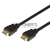 Шнур HDMI - HDMI gold 2м с фильтрами Rexant 17-6204