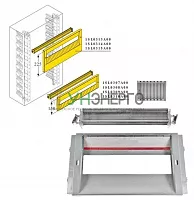 DIN-рейка + пластрон H=225мм для шкафов Gemini (размер 4-5) ABB 1SL0314A00 DIN-рейка + пластрон H=225мм для шкафов Gemini (размер 4-5) ABB 1SL0314A00