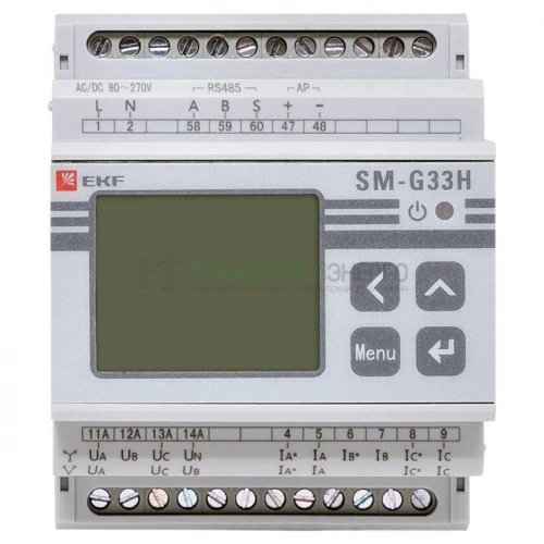 Прибор измерительный многофункциональный G33H на DIN-рейку ЖКИ PROxima EKF sm-g33h фото 7