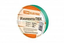 Изолента ПВХ 0.13*15мм Зеленая 20м TDM Изолента ПВХ 0.13*15мм Зеленая 20м TDM