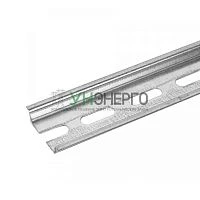 DIN-рейка перфорированная L225 0.8мм оцинк. (уп.10шт) Промрукав PR08.25054