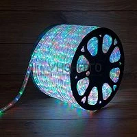 Шнур светодиодный Дюралайт чейзинг 3Вт 36LED/м мультиколор (RYGB) (уп.100м) Neon-Night 121-329