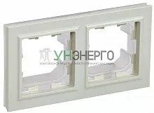 Рамка 2-м IP44 BRITE РУ-2-БрКр-44 беж. IEK BR-M22-44-K10