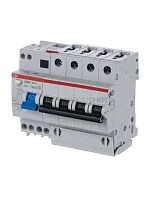 Выключатель автоматический дифференциального тока 4п C 10А 30мА тип AC 6кА DS204 6мод. ABB 2CSR254001R1104
