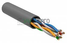 Кабель витая пара U/UTP кат.5E 4х2х24AWG solid PVC сер. (м) ITK LC1-C5E04-111