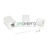 Розетка универсальная 1 порт для модулей Keystone (для модулей форм-фактора A10) DKC RNW1WH Розетка универсальная 1 порт для модулей Keystone (для модулей форм-фактора A10) DKC RNW1WH