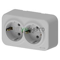 Розетка 2-м СП ARIA 16А IP20 с заземл. сер. ARVIA 25 22 1000 907 Розетка 2-м СП ARIA 16А IP20 с заземл. сер. ARVIA 25 22 1000 907