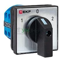 Переключатель кулачковый ПК-1-42 2п 10А "1-0-2" IP65 EKF pk-1-42-10-65 Переключатель кулачковый ПК-1-42 2п 10А "1-0-2" IP65 EKF pk-1-42-10-65