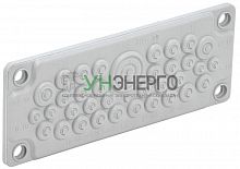 Ввод кабельный мембранный 35 отверстий d7-32мм IP65 сер. TITAN IEK TI-00D-MC-035-65 Ввод кабельный мембранный 35 отверстий d7-32мм IP65 сер. TITAN IEK TI-00D-MC-035-65