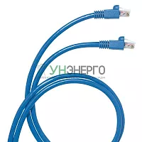 Патч-корд RJ45/RJ45 кат. 6 U/UTP PVC 8м син. (шт) Leg 051510