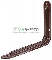 Уголок-кронштейн усиленный 160х250мм (1.0мм) корич. FIT 65968