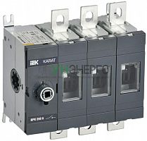 Выключатель-разъединитель ВРК 3п 250А без рукоятки KARAT IEK KA-VR10-3-0250