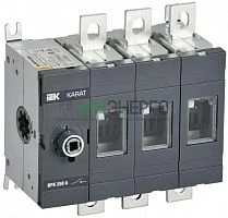 Выключатель-разъединитель ВРК 3п 250А без рукоятки KARAT IEK KA-VR10-3-0250 Выключатель-разъединитель ВРК 3п 250А без рукоятки KARAT IEK KA-VR10-3-0250