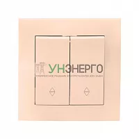 Переключатель проходной 2-кл. СП Валенсия 10А IP20 крем. PROxima EKF EWV10-027-20