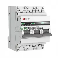 Выключатель автоматический модульный 3п B 10А 4.5кА ВА 47-63 PROxima EKF mcb4763-3-10B-pro Выключатель автоматический модульный 3п B 10А 4.5кА ВА 47-63 PROxima EKF mcb4763-3-10B-pro