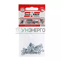 Гайка шестигранная М4 DIN 934 цинк. пакет (уп.50шт) Tech-Krep 103023