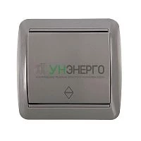 Переключатель проходной 1-кл. ОП Клио 10А IP44 сер. UNIVersal К2230-Gr Переключатель проходной 1-кл. ОП Клио 10А IP44 сер. UNIVersal К2230-Gr