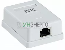 Розетка компьютерная 1-м ОП RJ45 кат.5E FTP ITK CS2-1C5EF-12