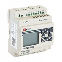 Реле программируемое 12 входов/выходов транзист. с дисплеем 24В PRO-Relay PROxima EKF ILR-12DT-24D