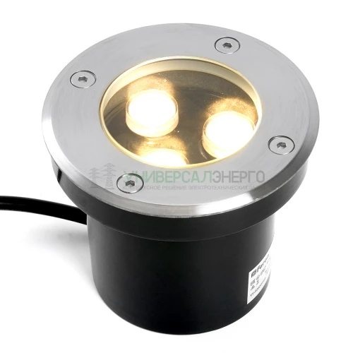 Светодиодный светильник тротуарный (грунтовый) Feron SP2801 3W, 3000К, AC12-24 D100*H80mm,вн.диаметр:70m 48452 фото 4