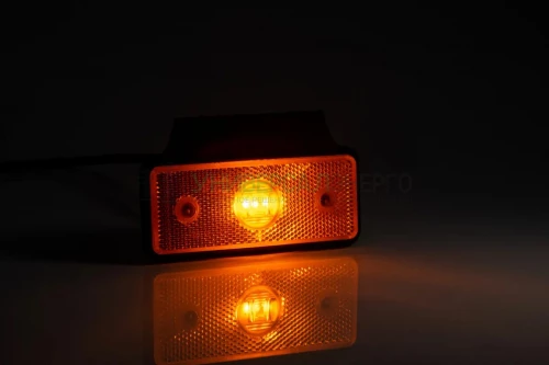 Фонарь габаритный жёлтый LED с кронштейном и проводом 2х075 мм дл 05м FRISTOM MD-013 Z+K LED фото 2