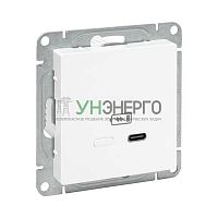 Розетка СП Эпика USB-С быстрая механизм бел. EKF UP1-SOW-USBCF Розетка СП Эпика USB-С быстрая механизм бел. EKF UP1-SOW-USBCF