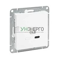 Розетка СП Эпика USB-С быстрая механизм бел. EKF UP1-SOW-USBCF Розетка СП Эпика USB-С быстрая механизм бел. EKF UP1-SOW-USBCF