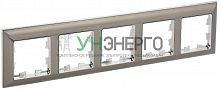 Рамка 5-м BRITE РУ-5-Бр хром/никель IEK BR-M52-12-4-K23 Рамка 5-м BRITE РУ-5-Бр хром/никель IEK BR-M52-12-4-K23