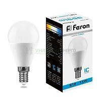 Лампа светодиодная Feron LB-750 Шарик E14 11W 6400K 25948