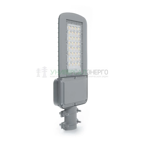 Светодиодный уличный консольный светильник Feron SP3040 30W 5000K 230V, серый 41547 фото 4