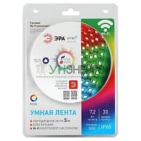 Лента светодиодная 5050-30-RGB-IP65-Wifi 12В разноцвет. (уп.5м) Эра Б0043446 Лента светодиодная 5050-30-RGB-IP65-Wifi 12В разноцвет. (уп.5м) Эра Б0043446
