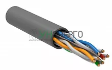 Кабель витая пара U/UTP кат.6 4х2х23AWG solid CU PVC сер. (м) ITK LC1-C604-111