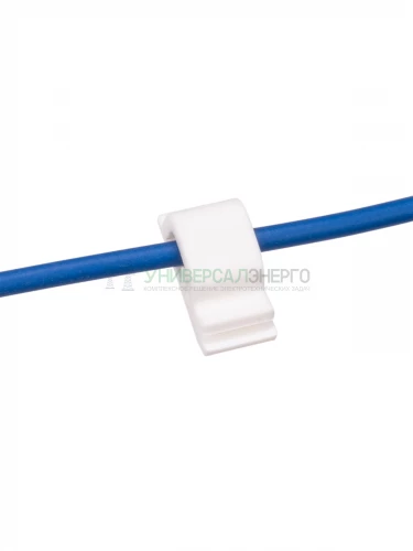 Клипса для кабеля самоклеящаяся тип R 8,5х17 мм (100шт) TDM фото 4