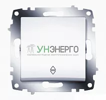 Переключатель 1-кл. 1мод. СП Cosmo 10А IP20 (сх. 6) механизм бел. ABB 619-010200-209