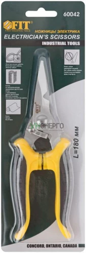 Ножницы электрика профи 180мм FIT 60042 фото 3
