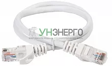 Патч-корд кат.6 UTP PVC 5м бел. ITK PC08-C6U-5M