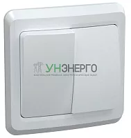 Выключатель 2-кл. СП Вега 10А IP20 ВС10-2-0-ВБ бел. IEK EVV20-K01-10-DM