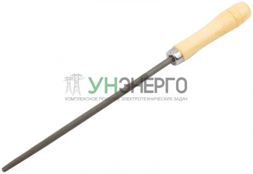 Напильник круглый 200мм деревянная ручка КУРС 42507 фото 2