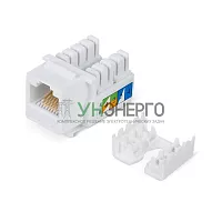 Вставка Keystone Jack RJ45 кат.5E неэкранир. WR-KJ-RJ45-C5E-90 90град. заделка тип 110 бел. WRline 505212